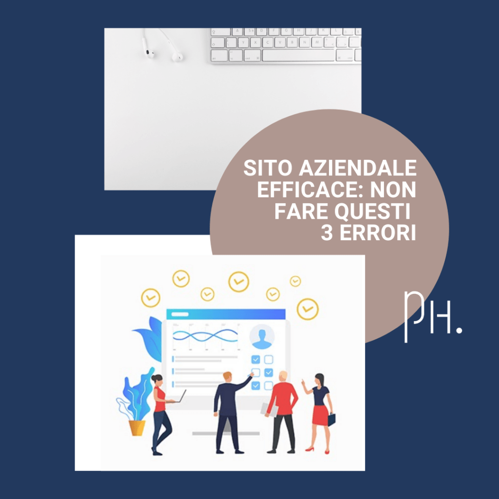 Illustrazione di persone in ambito lavorativo che creano una strategia digitale in uno imac gigante